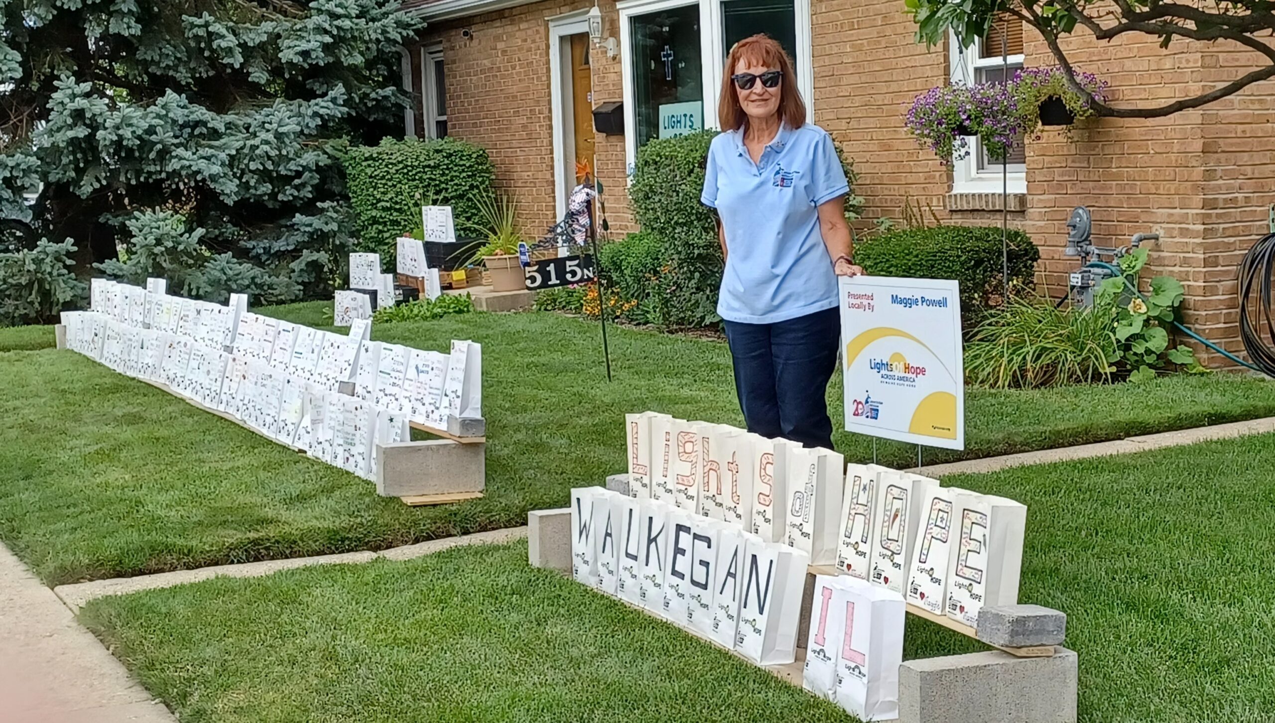 ACS CAN Volunteer Honoring Lights of Hope Across America