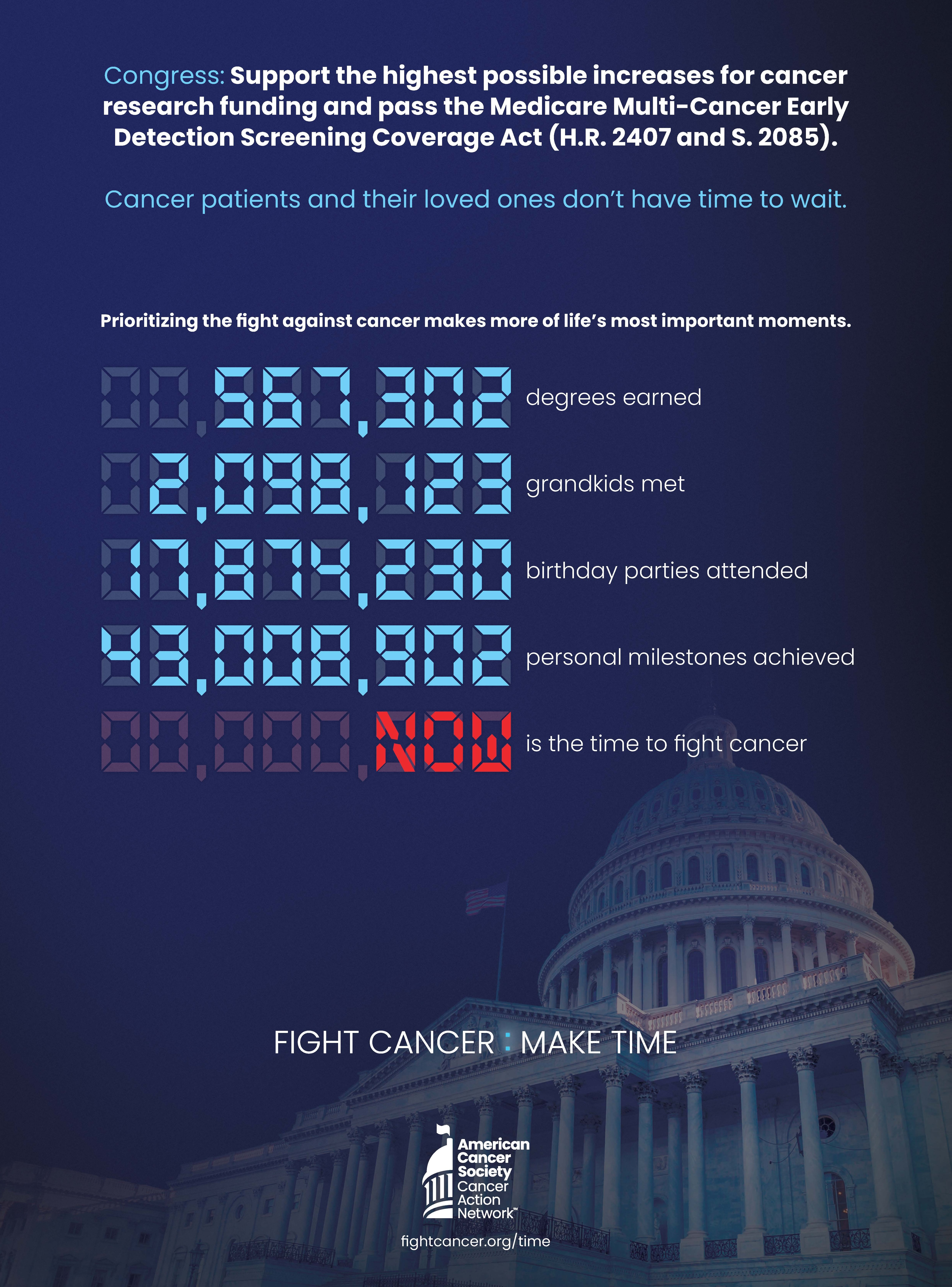 fight cancer make time digital ad