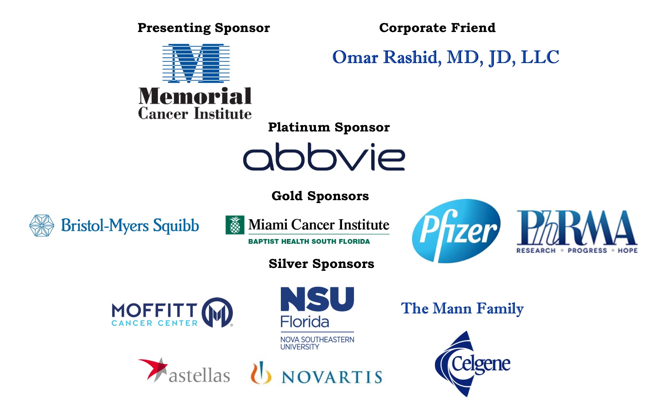 Clinical Trials PF Sponsors