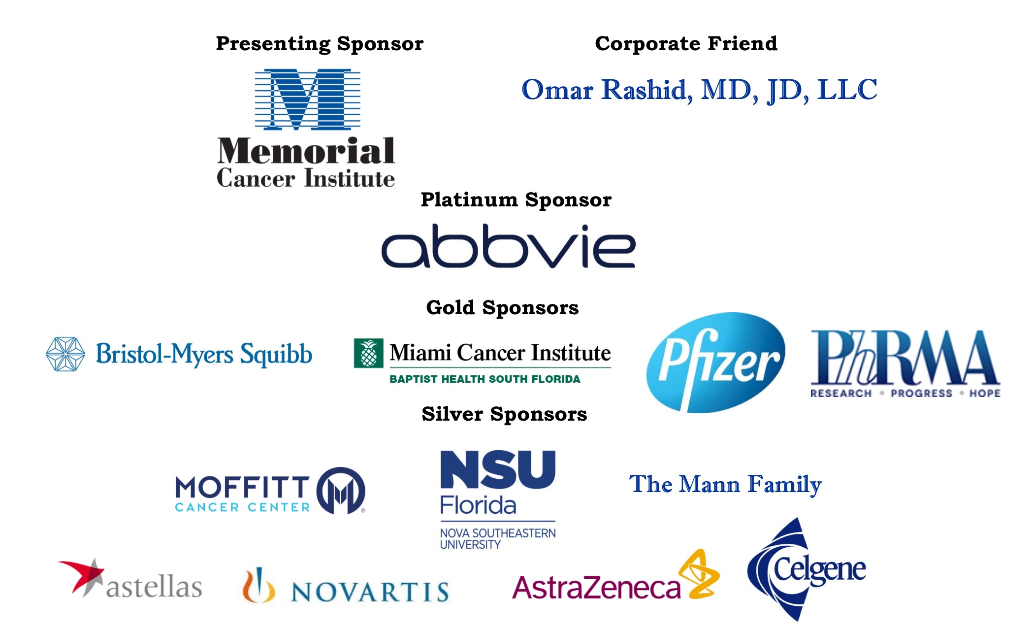 Clinical Trials PF Sponsors