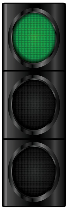 Image of green traffic light Image of green traffic light