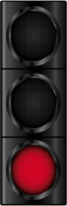 Image of red traffic light Image of red traffic light