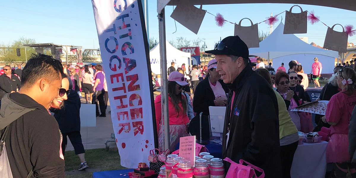 Volunteer event stand