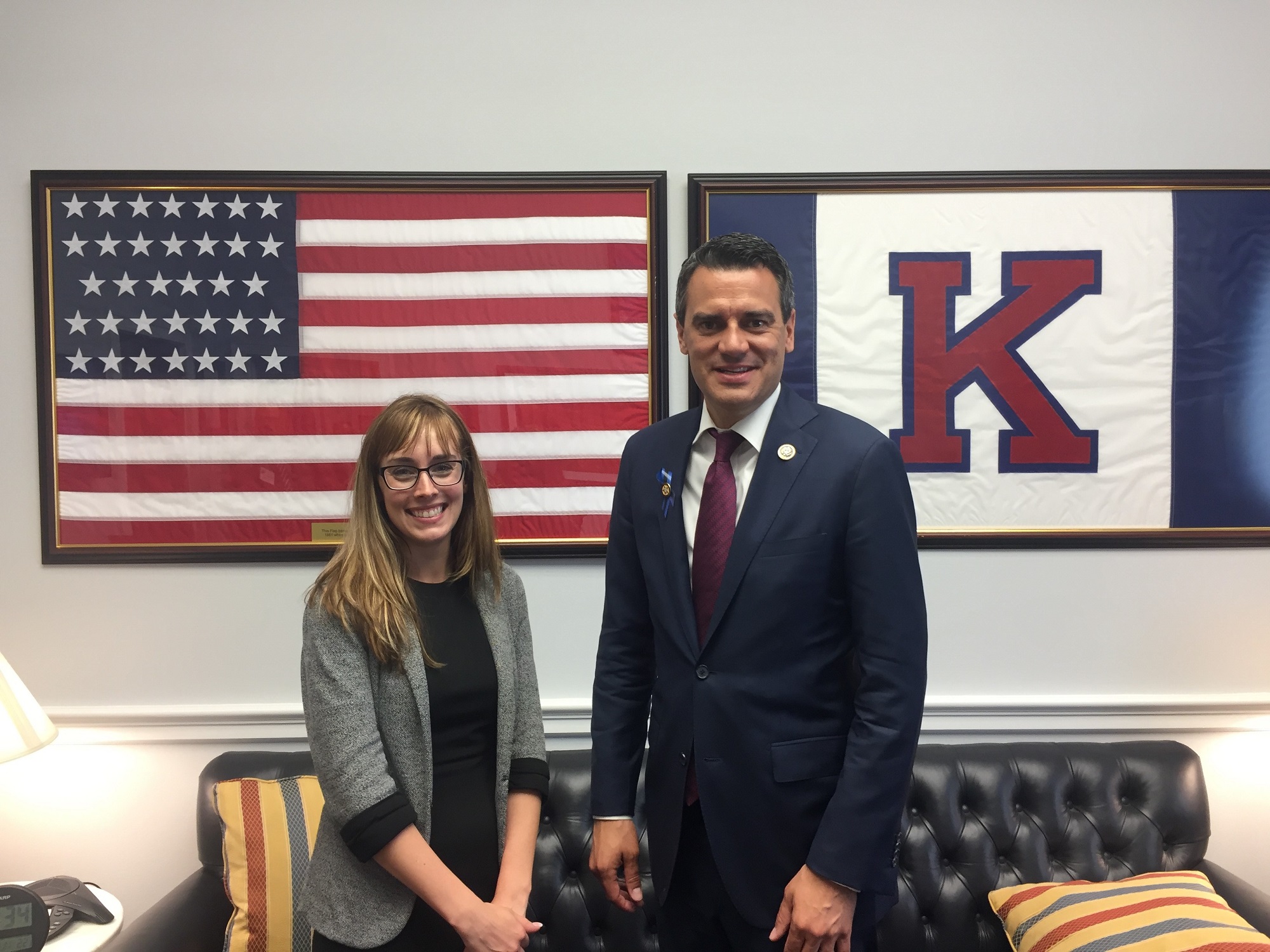 Courtney Hurtig meets with Rep. Yoder