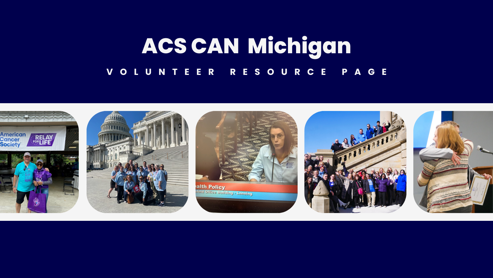 Michigan ACS CAN Volunteers American Cancer Society Cancer Action Network