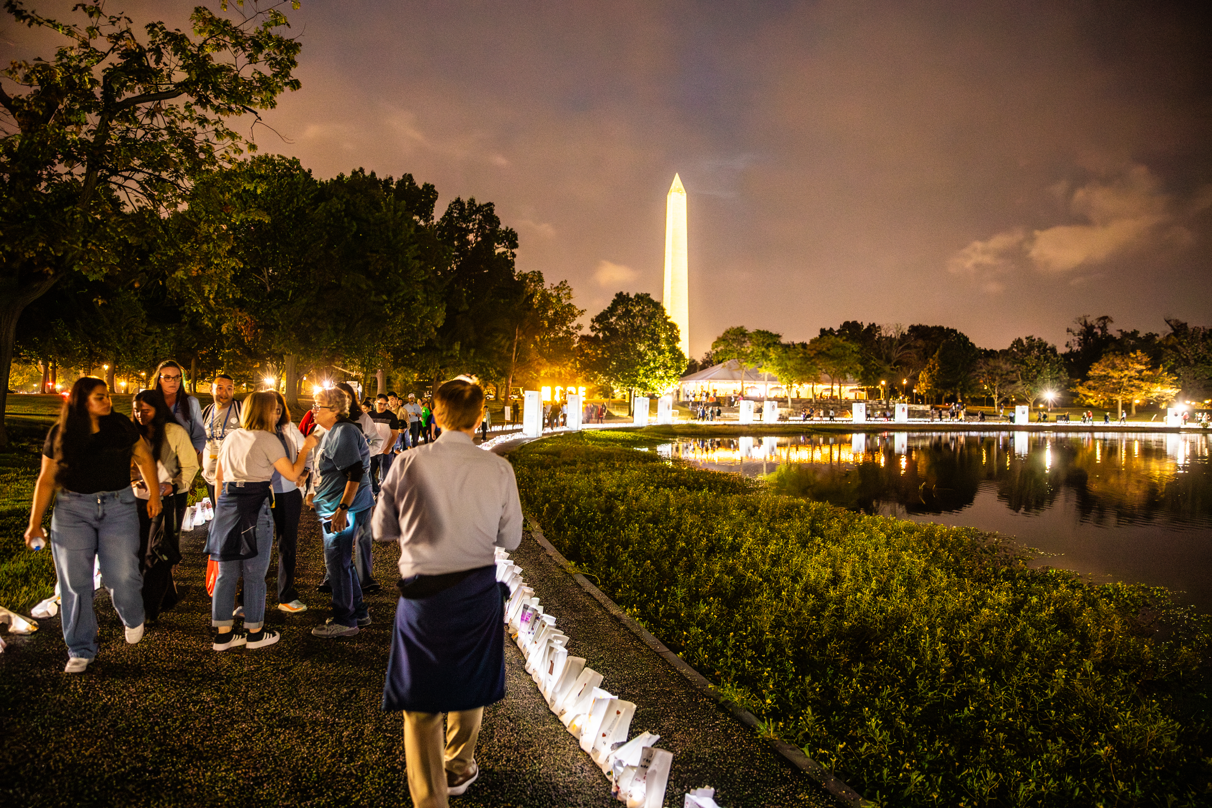 a photo from 2023's LOH event at night