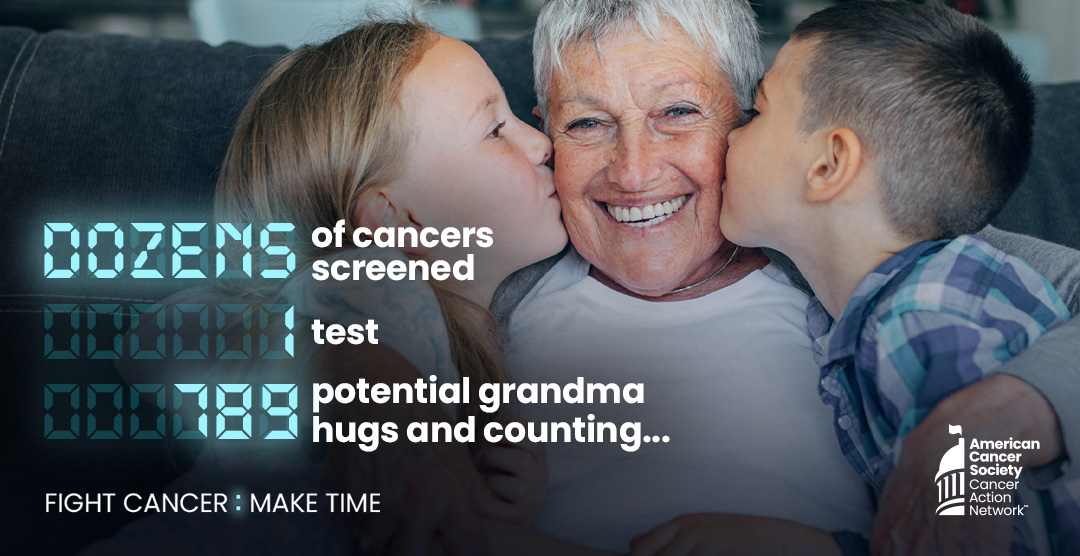 dozens of cancer screenings, 1 test, 789 potential grandma hugs and counting