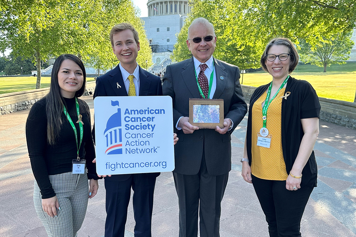 Action Day at the capitol features Cole, Libby, Paul and Taylor