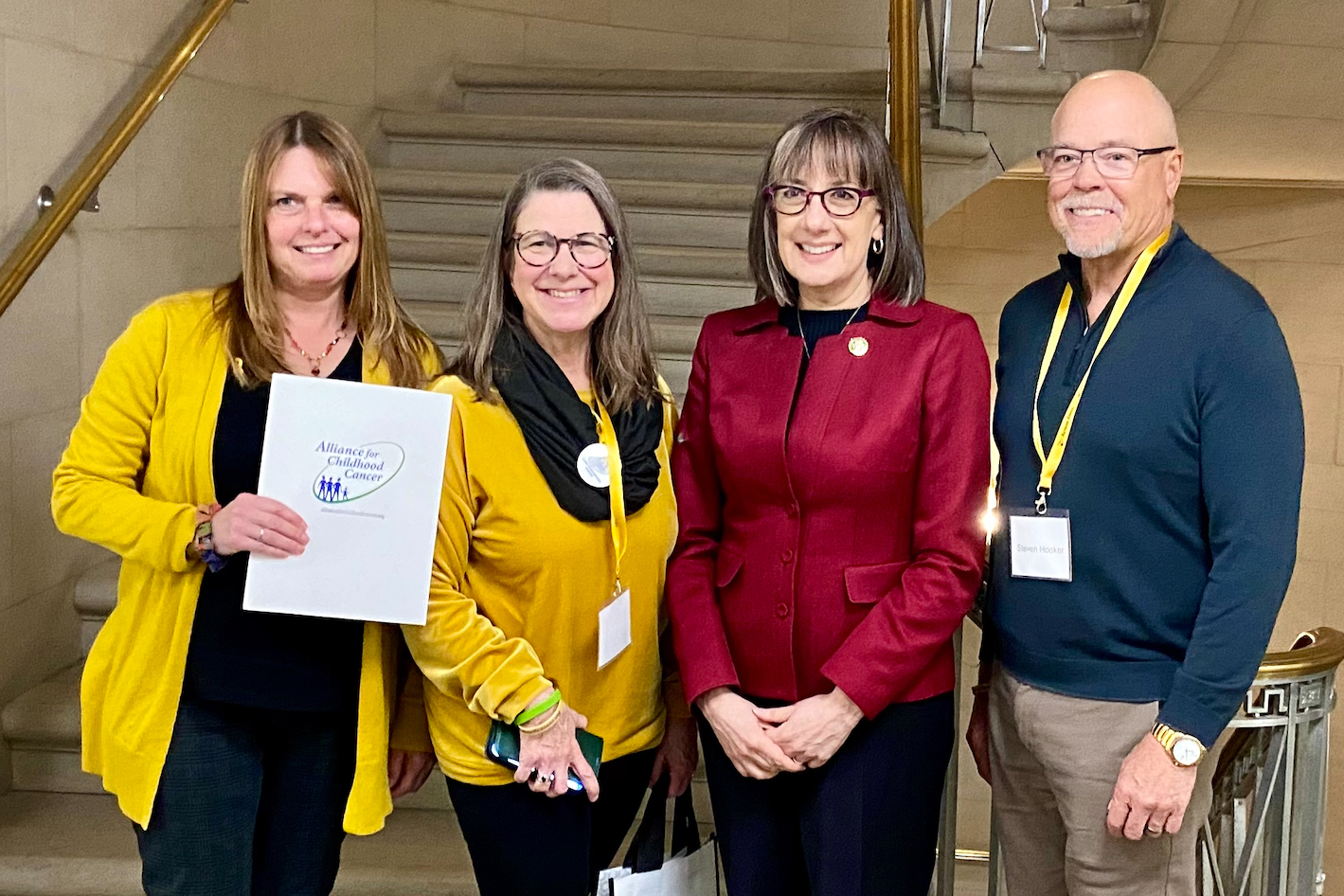 A group of Childhood Cancer Action Day participants.