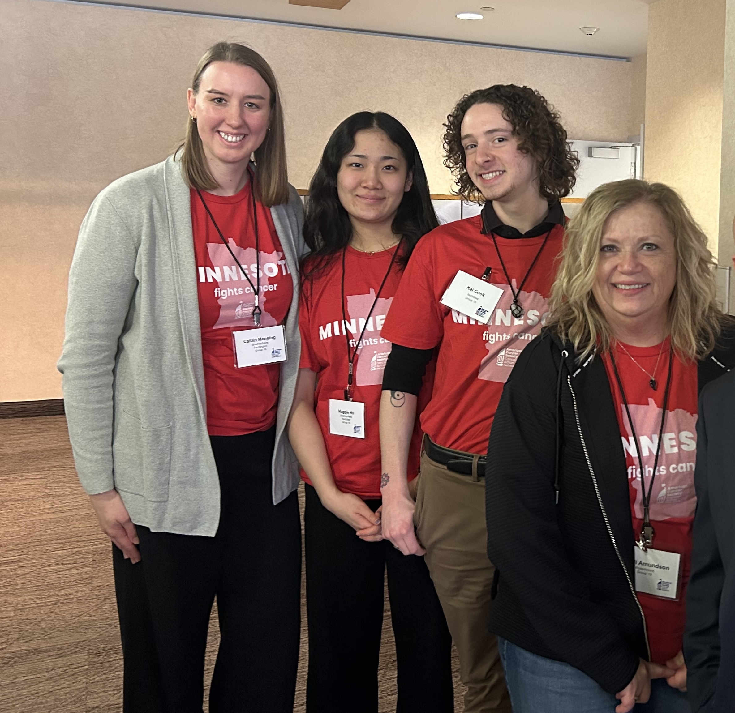 team minnesota at their cancer action day