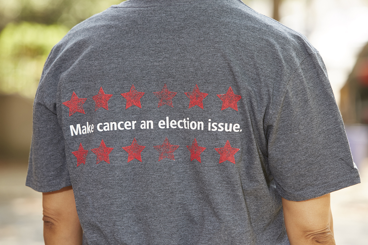Make cancer an election issue shirt