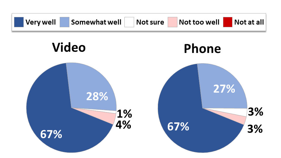 Figure 1: Cancer Patients' Needs Well Met by Televisits