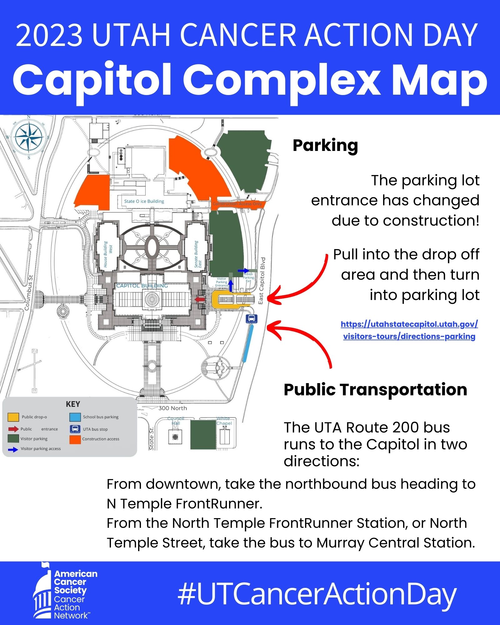 Utah State Capitol Complex Map and Directions
