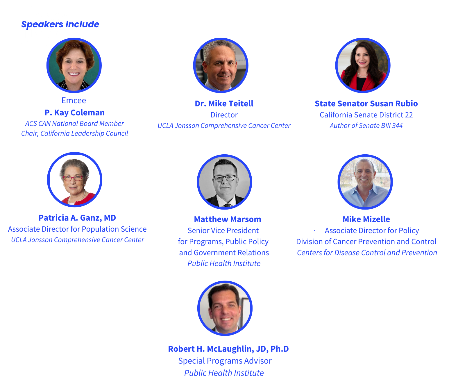 2023 CA Roundtable Speakers