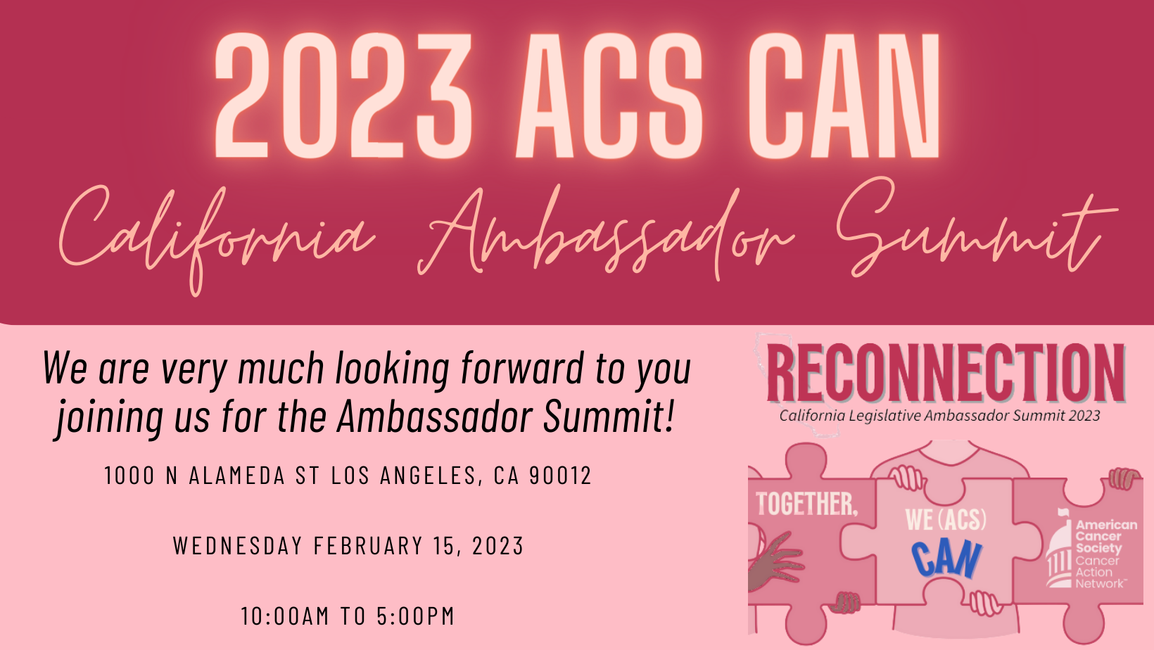 2023 California Ambassador Summit | American Cancer Society Cancer Action Network