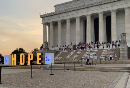 Lights of Hope 2019 at the Lincoln Memorial.