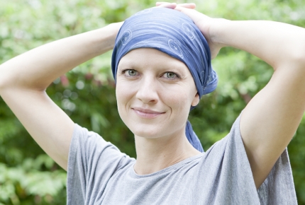 Photo of a woman in headwrap