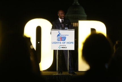 Photo of Speaker at ACS CAN Lights of Hope event in Washington D.C.