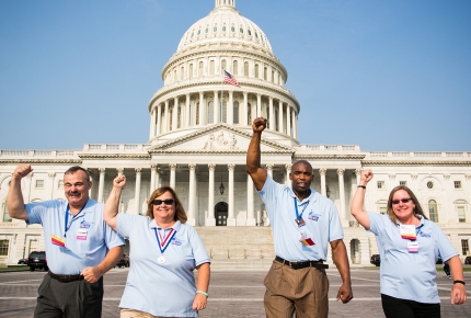 American Cancer Society Cancer Action Network Volunteers at the U.S. Capitol