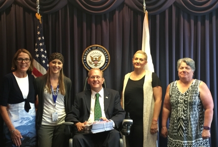 Congressman Langevin Petition Delivery