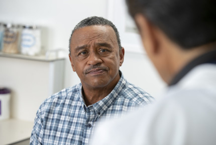 Man at the doctor