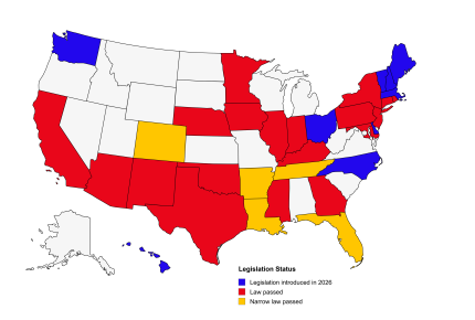 biomarker legislation map as of may 2026