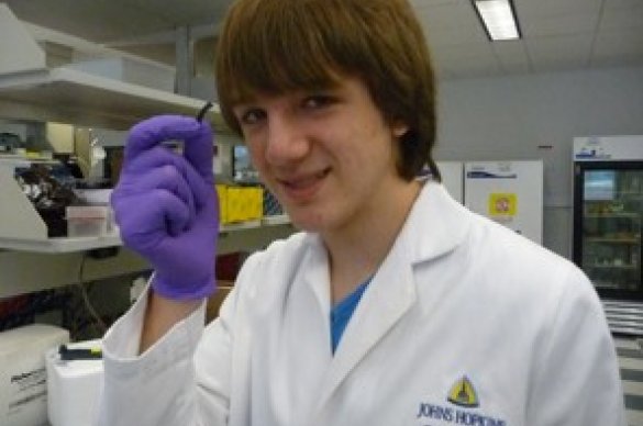 Jack Andraka conducting research