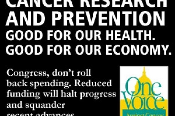 One Voice Against Cancer Advertisement