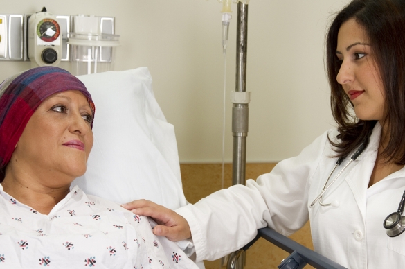 Photo of female patient and doctor