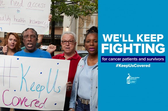 rally supporting Keep Us Covered 