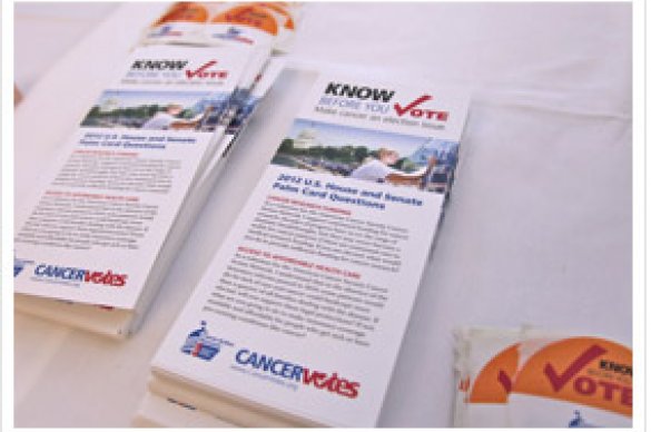 Cancer Votes canvassing materials