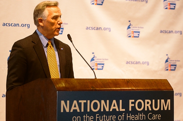 Photo of Gary Reedy Speaking at ACS CAN Policy Forum