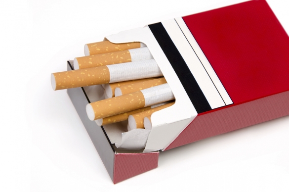 Photo of a pack of cigarettes