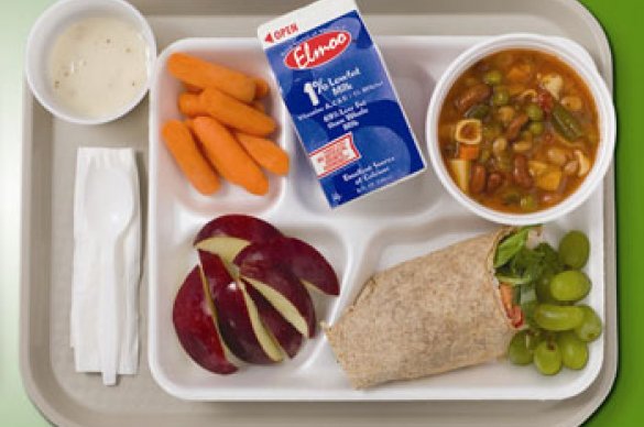 School lunch tray