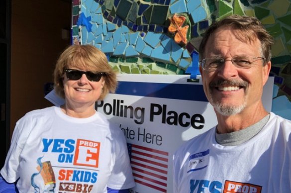 Advocates working at the polls