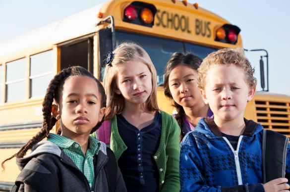 NJ Kids and school bus 