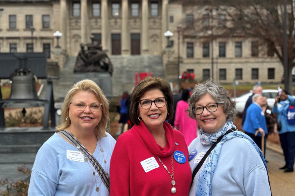 vvolunteers at the MS state capitol