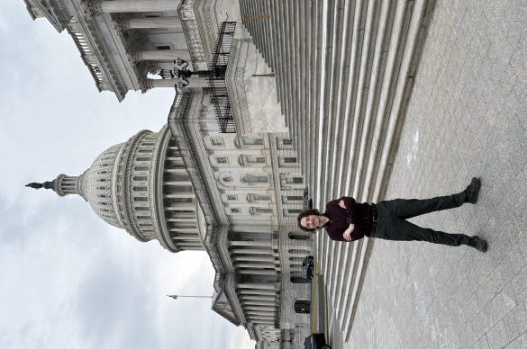 kai cook in front of capitol in D.C.