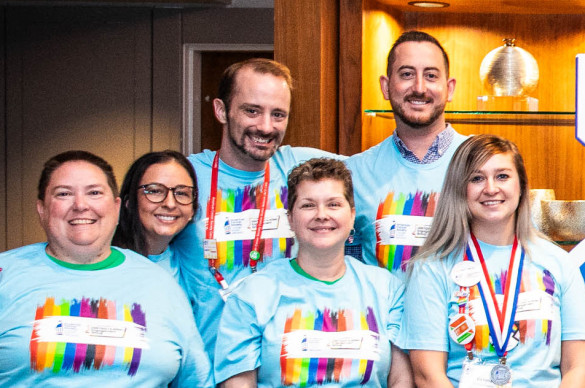 LGBTQ+ Volunteer Affinity Group Members at Lobby Day
