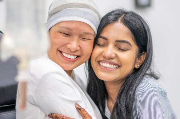 Cancer patient and caregiver
