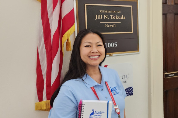 Hawaii volunteer Uri Martos during 2023 Leadership Summit and Lobby Day