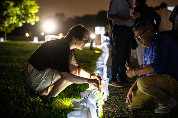 Lights of Hope bag planting