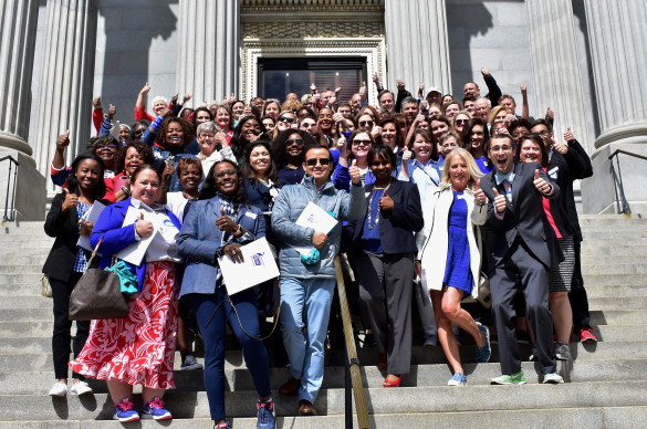 Group of South Carolina volunteers at the State Capitol