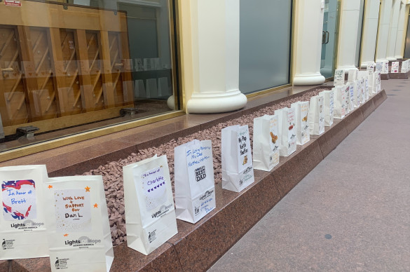 Lights of Hope displayed at the PA Capitol