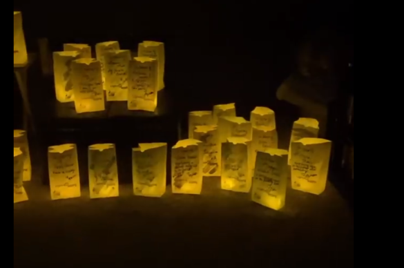 Lights of Hope Bags on Display