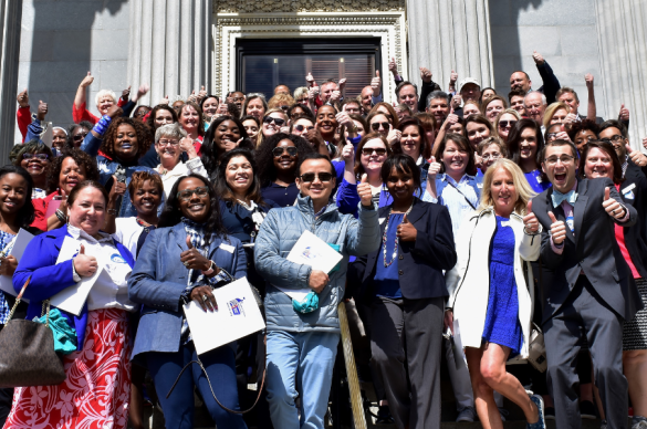 Group of South Carolina volunteers at the State Capitol