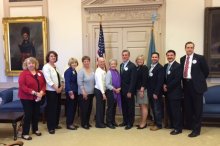 DATC Carney 2018 ACS CAN volunteers at Delaware Legislative Hall 2018