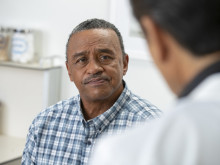 Man at the doctor