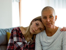 cancer patient with caregiver