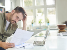 money worries stock image